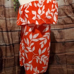 Floral off the shoulder dress